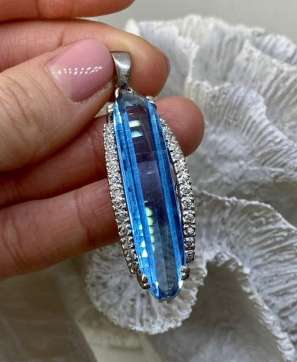 925 Sterling Silver Alpanite Pendant
